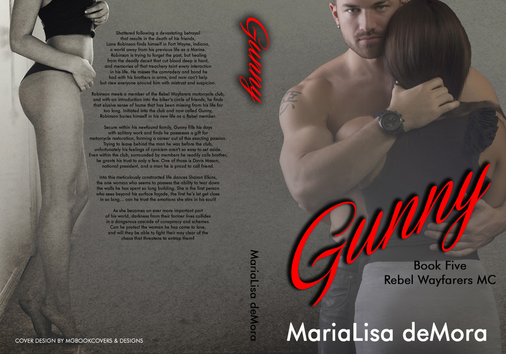 Cover - Gunny, book #5, Rebel Wayfarers MC book series